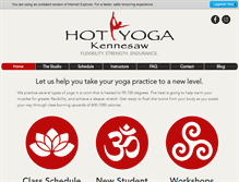 Tablet Screenshot of hotyogakennesaw.com